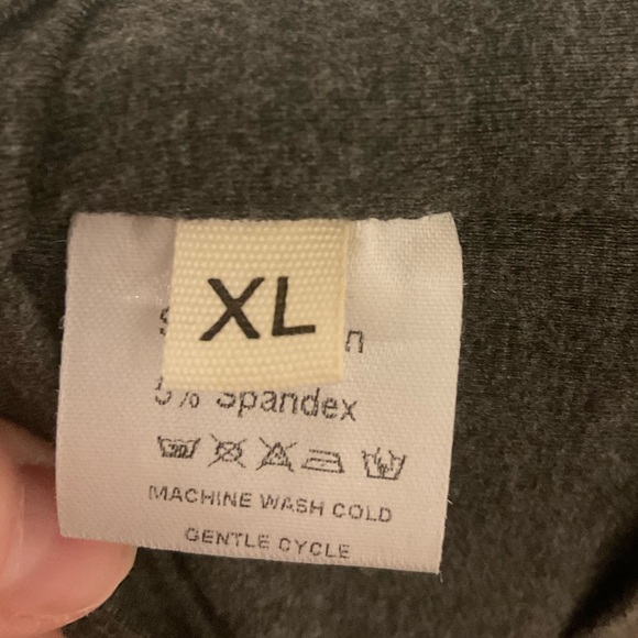 2 fitGlam Maternity Lounge Shorts Black & Gray Size XL - Picture 4 of 5